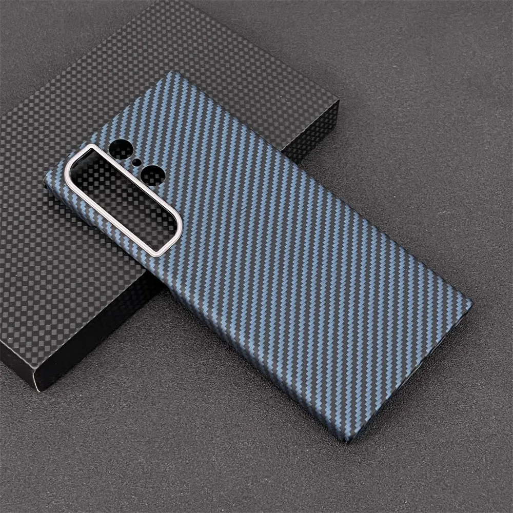 Oatsbasf Luxury Pure Aramid Fiber Case for Samsung Galaxy S23 Series Smartphones