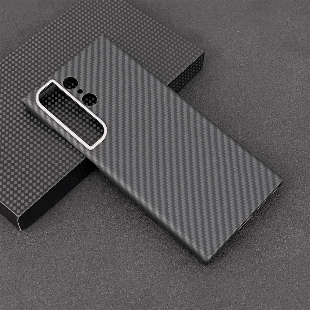 Oatsbasf Luxury Pure Aramid Fiber Case for Samsung Galaxy S23 Series Smartphones