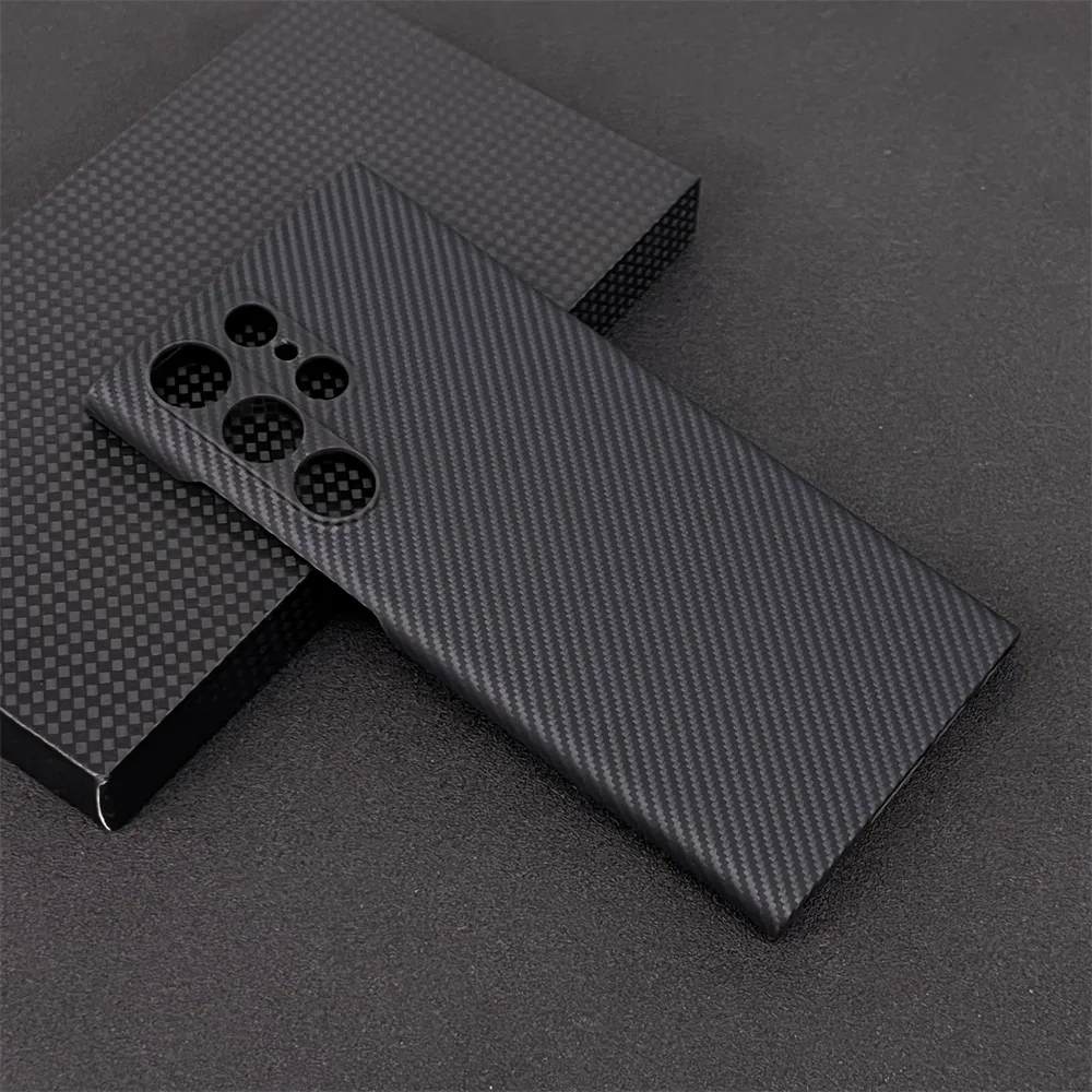 Oatsbasf Luxury Pure Aramid Fiber Case for Samsung Galaxy S23 Series Smartphones