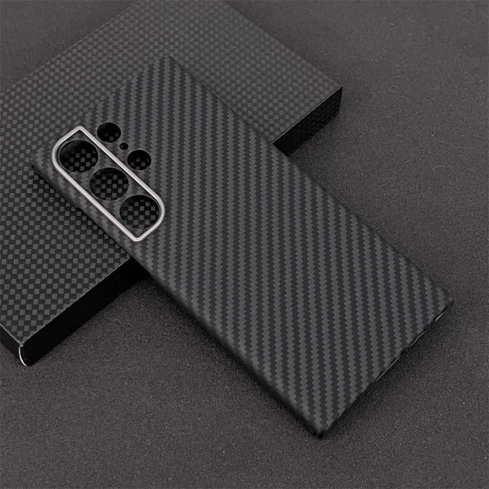 Oatsbasf Luxury Pure Aramid Fiber Case for Samsung Galaxy S23 Series Smartphones