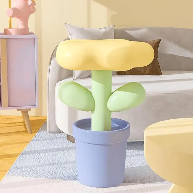 Pastel Flower Side Tables