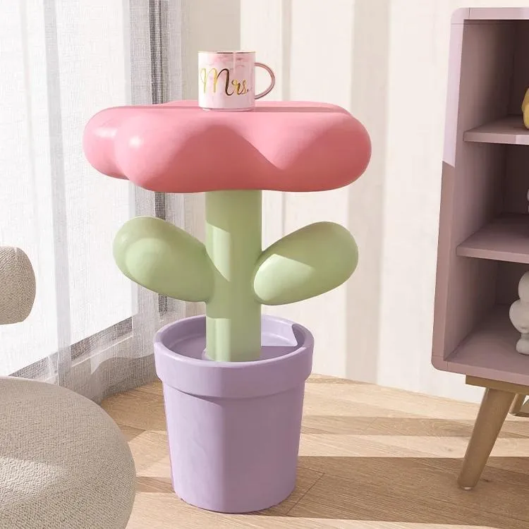 Pastel Flower Side Tables