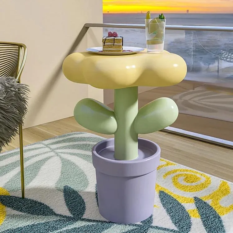 Pastel Flower Side Tables