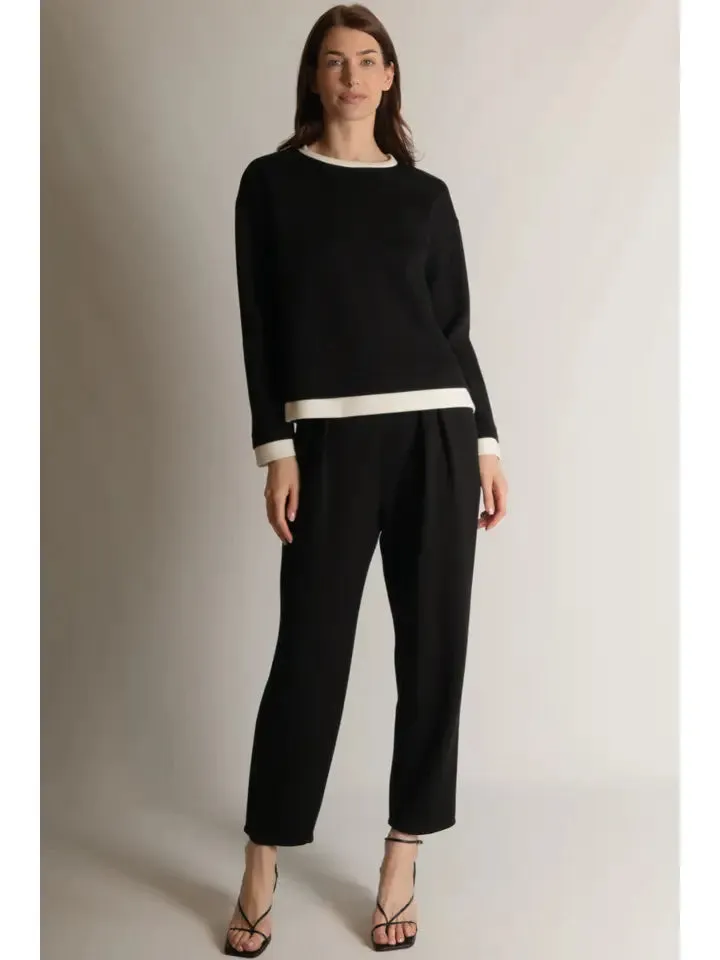 Pleated Tapered Lounge Pant