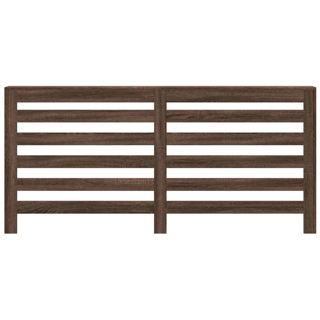 Radiator Cover Brown Oak 175x20x82 cm Engineered Wood