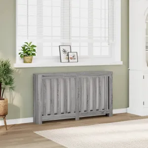 Radiator Cover Grey Sonoma 149x20x82 cm Engineered Wood