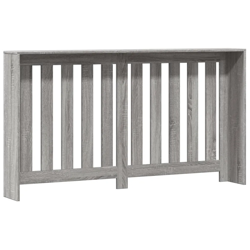 Radiator Cover Grey Sonoma 149x20x82 cm Engineered Wood