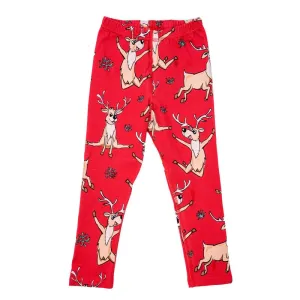 Red Reindeer Leggings