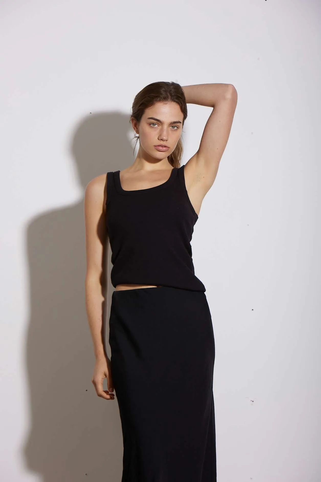 RIB TANK BLACK