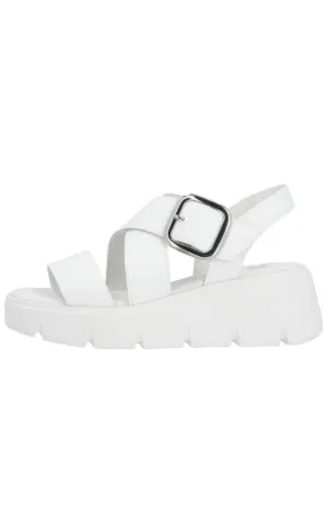 Rieker White Criss Cross Sandal