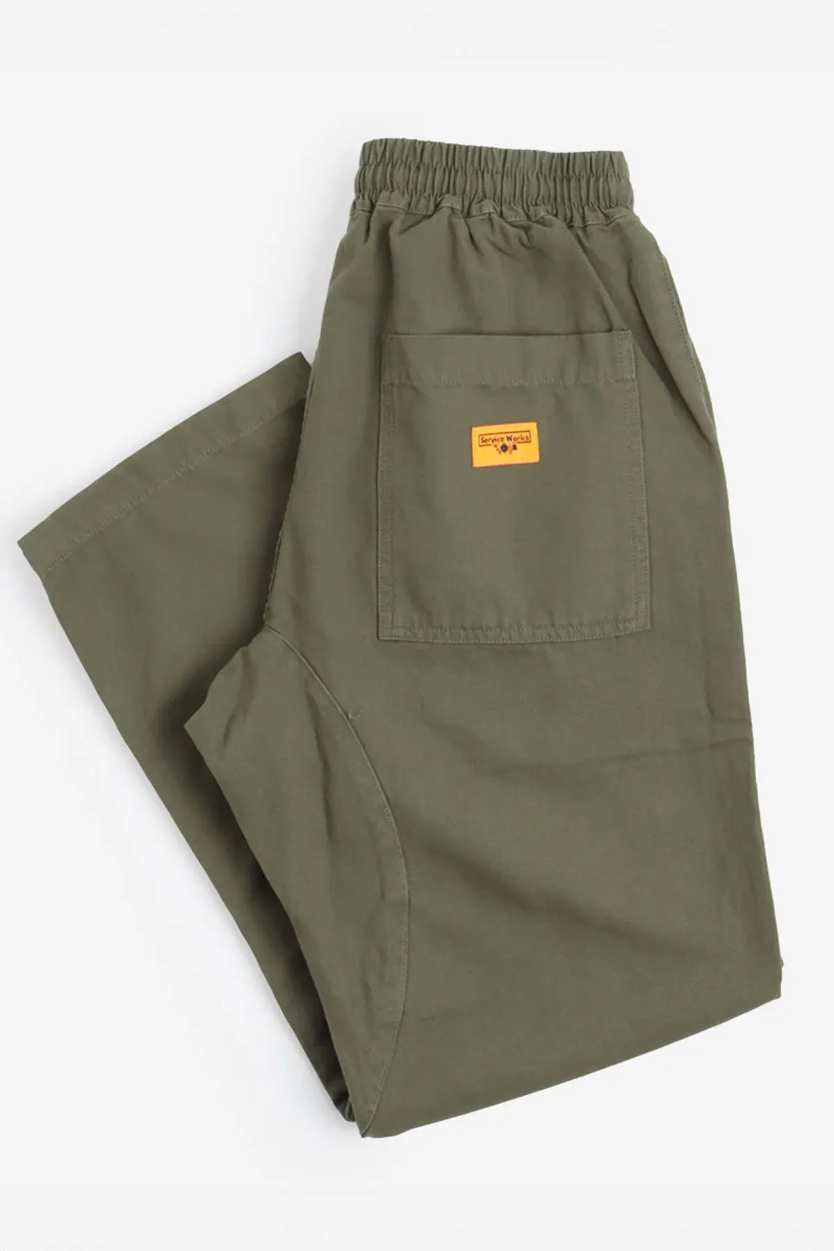 Service Works - Classic Canvas Chef Pants in Olive