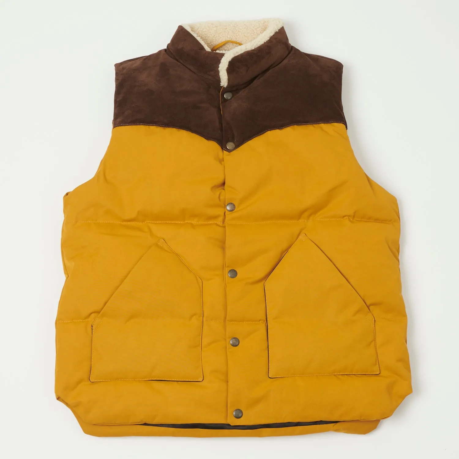 Shangri-La Heritage 'Bivacco' Western Down Vest - Yellow