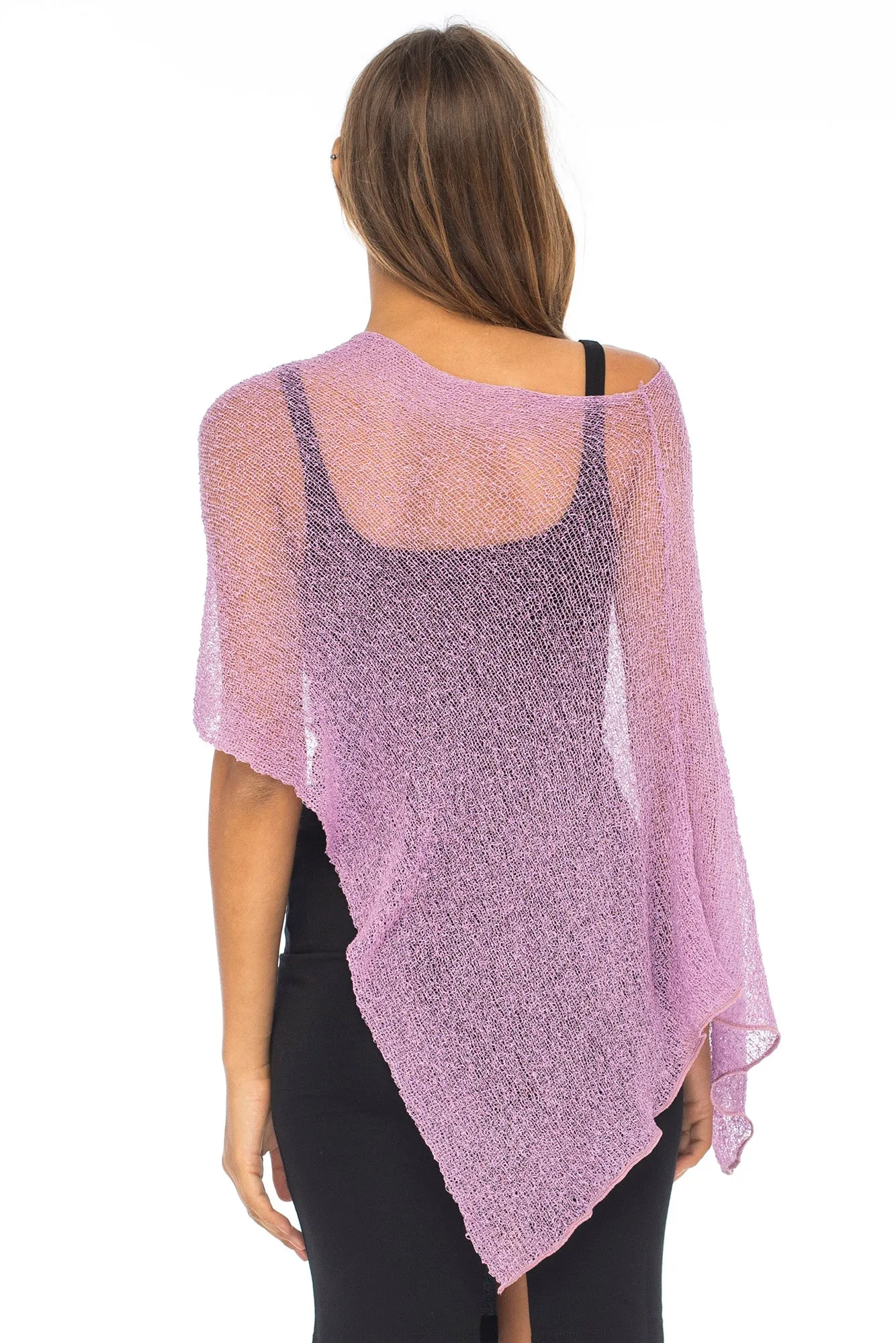 Sheer Poncho Bolero Pullover Shrug