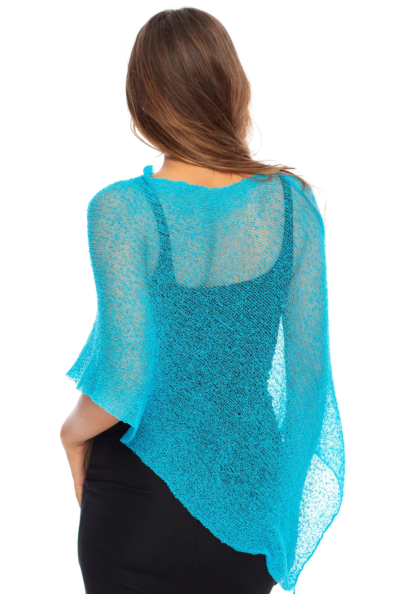 Sheer Poncho Bolero Pullover Shrug