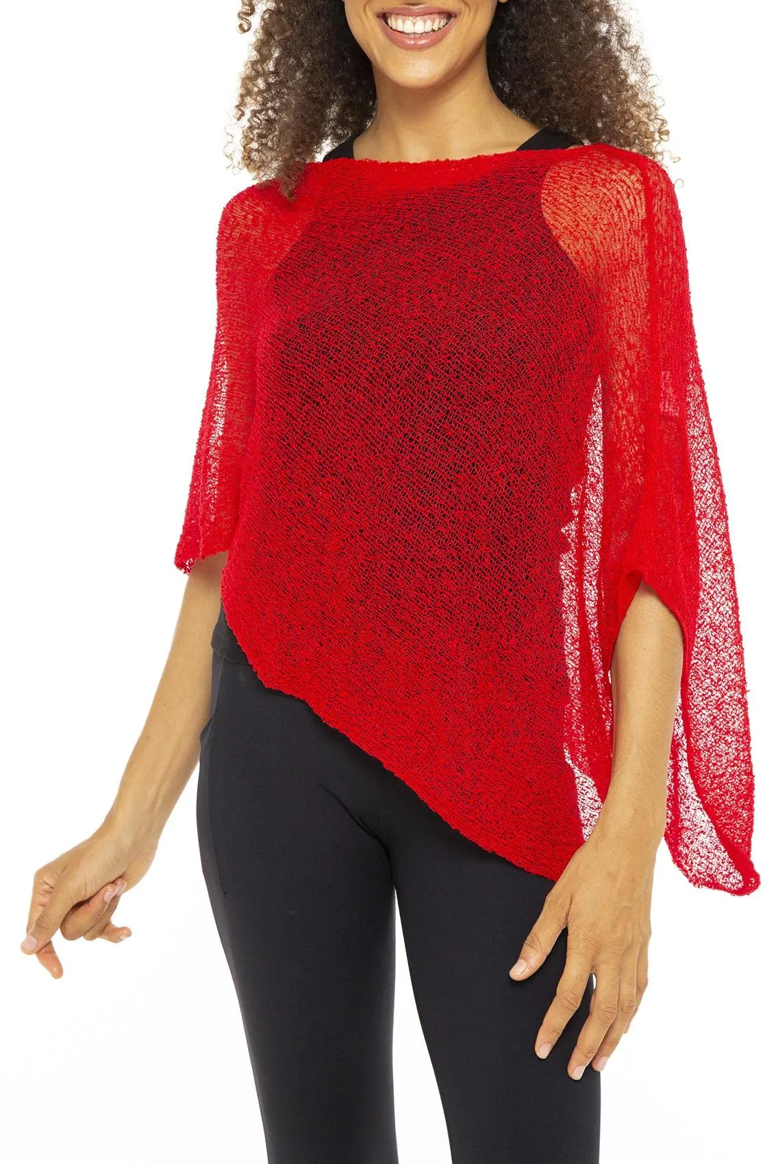 Sheer Poncho Bolero Pullover Shrug