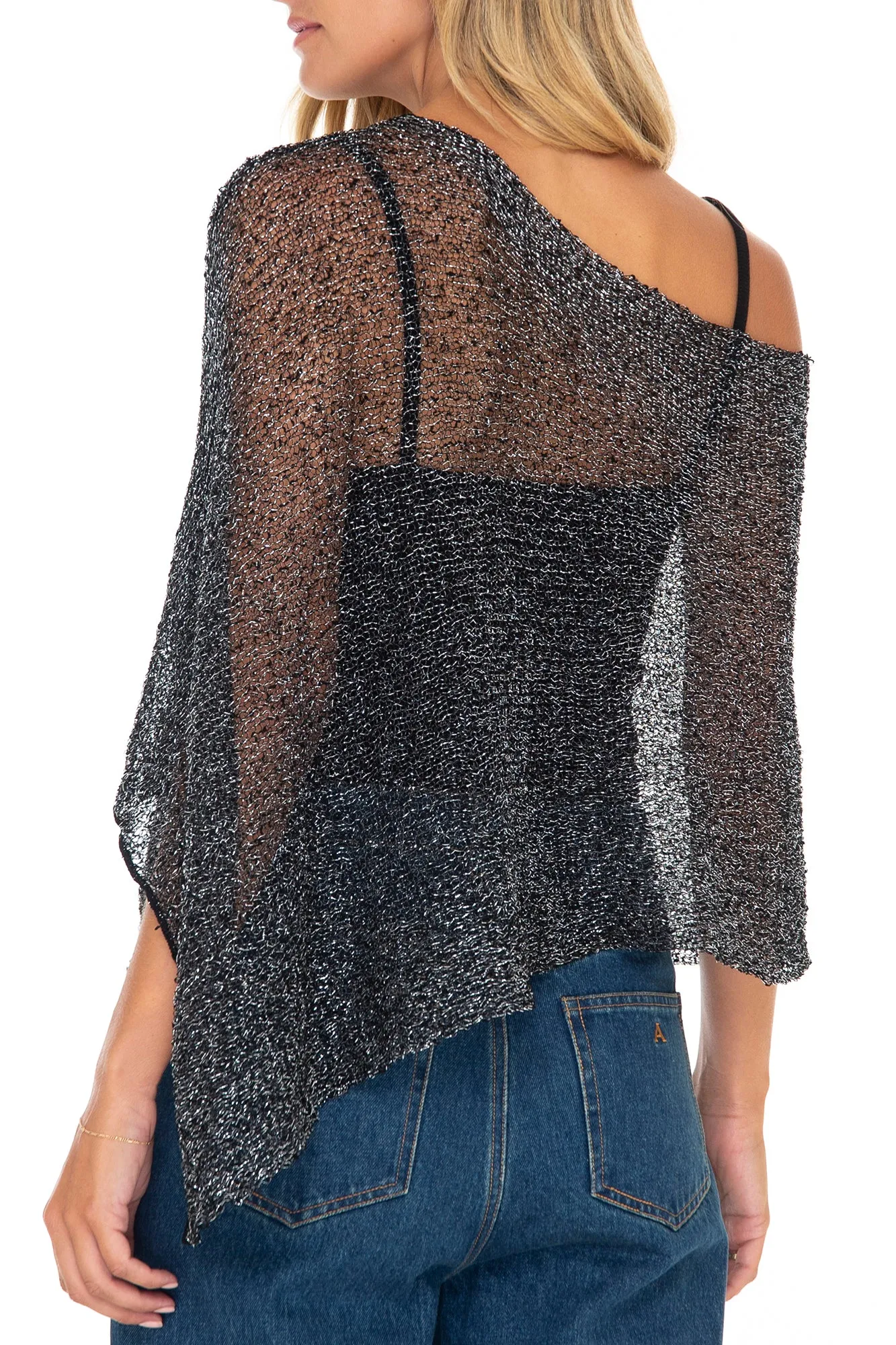 Sheer Poncho Bolero Pullover Shrug