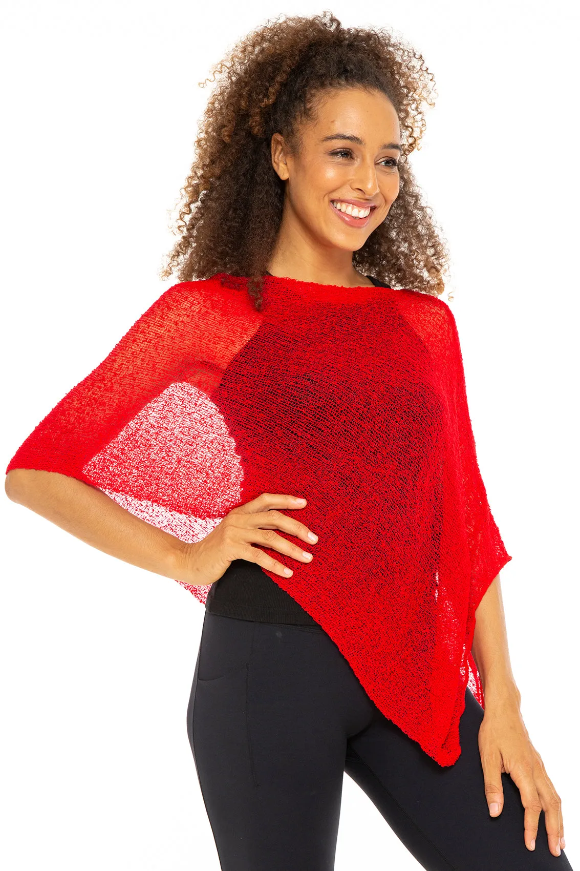 Sheer Poncho Bolero Pullover Shrug