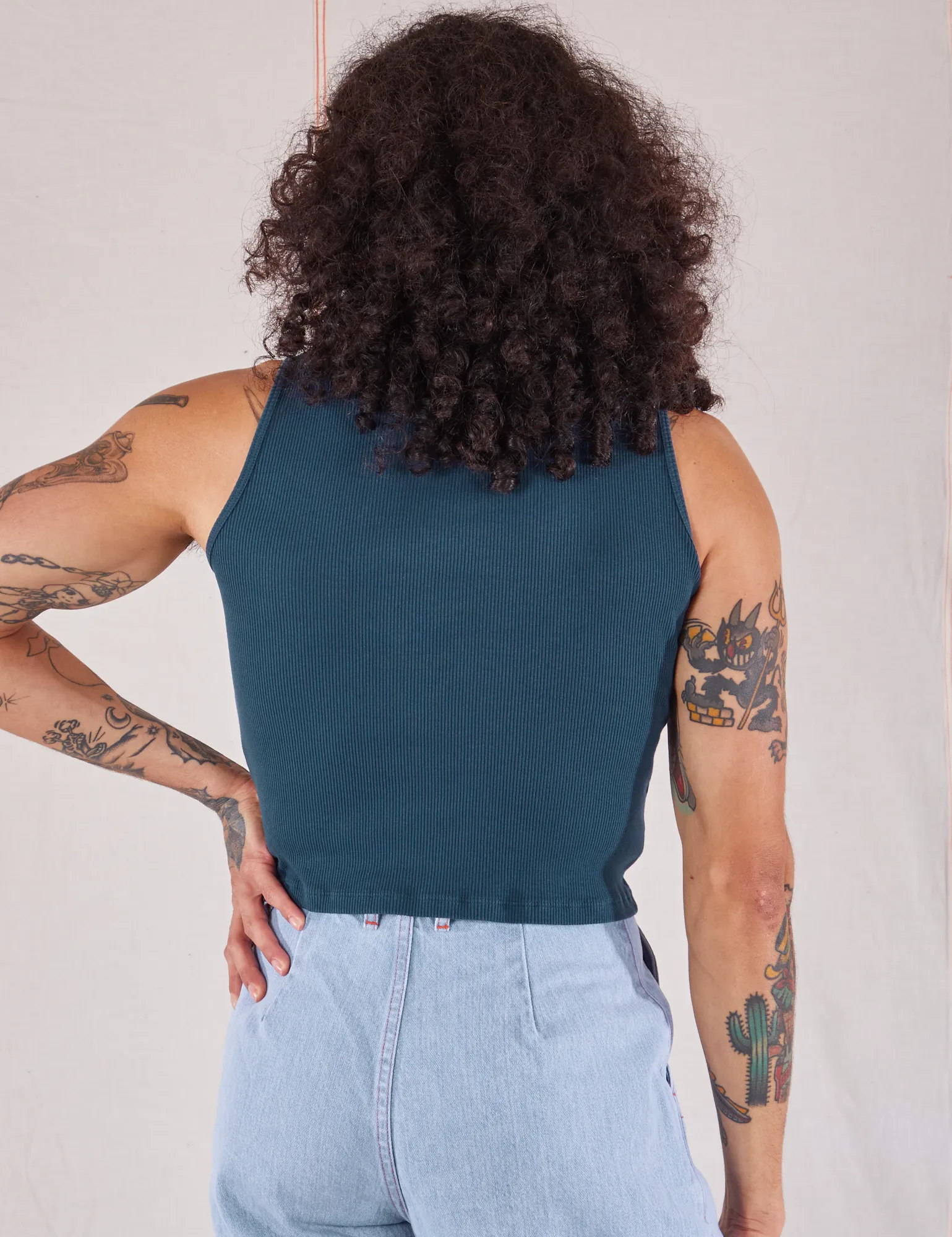 Sleeveless Essential Turtleneck - Lagoon