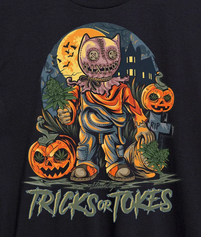 StonerDays Trick or Tokes Crop Top Hoodie