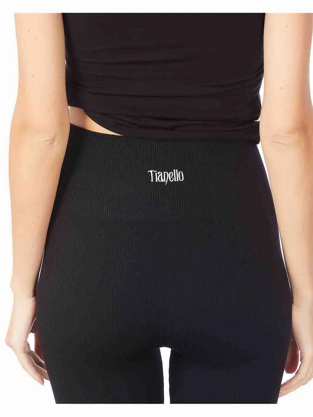 Tianello "DiDi" Seamless Ribbed, XTRA-SUPPORT, High Waist, Knit Classic Legging