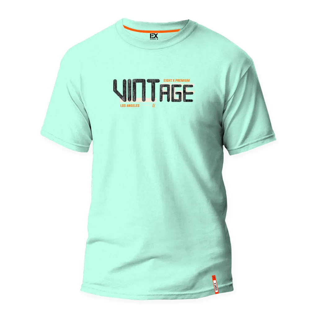 Vintage Vibes 8X Street T-Shirt - Mint Green