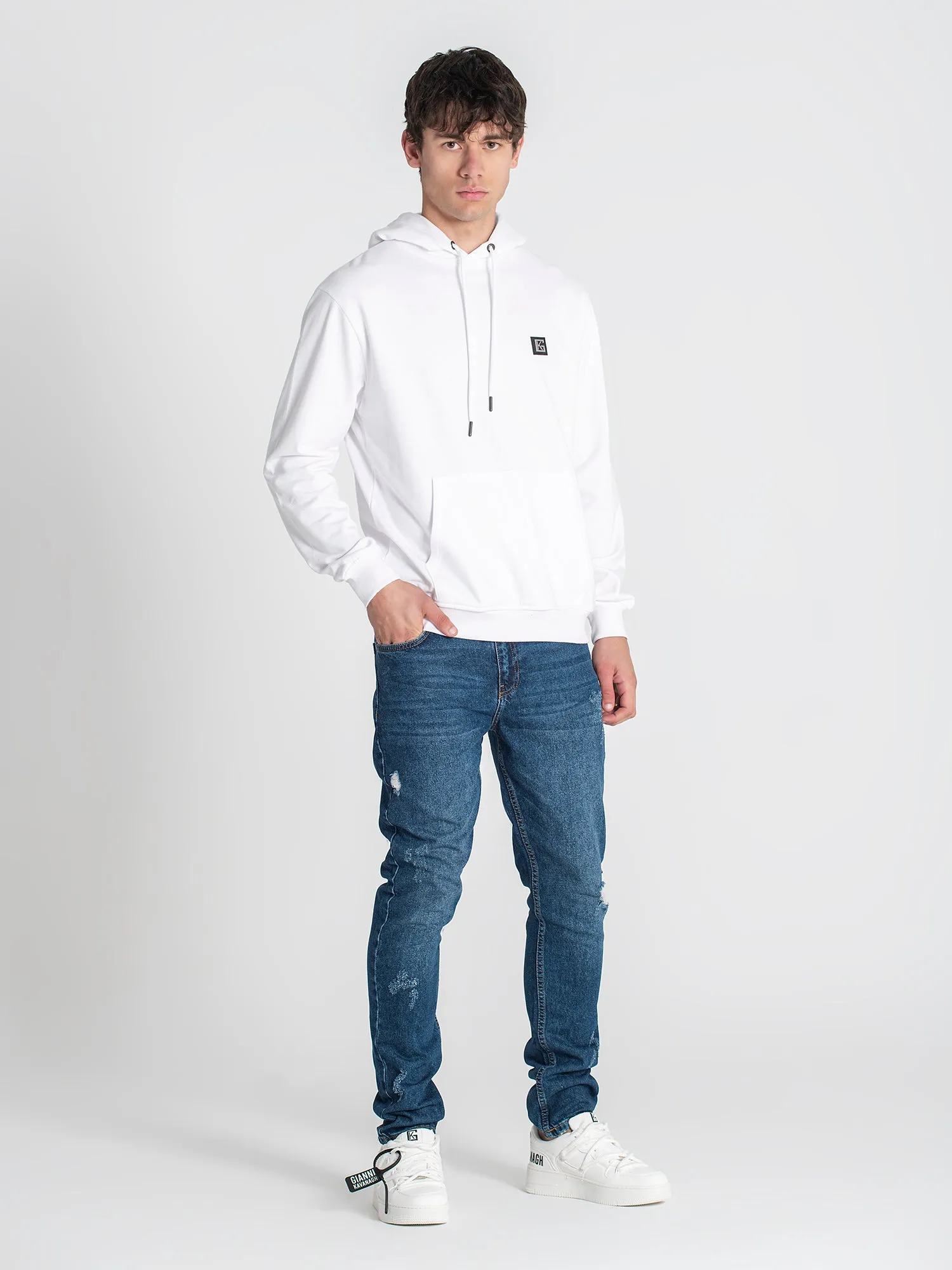 White Anger Hoodie