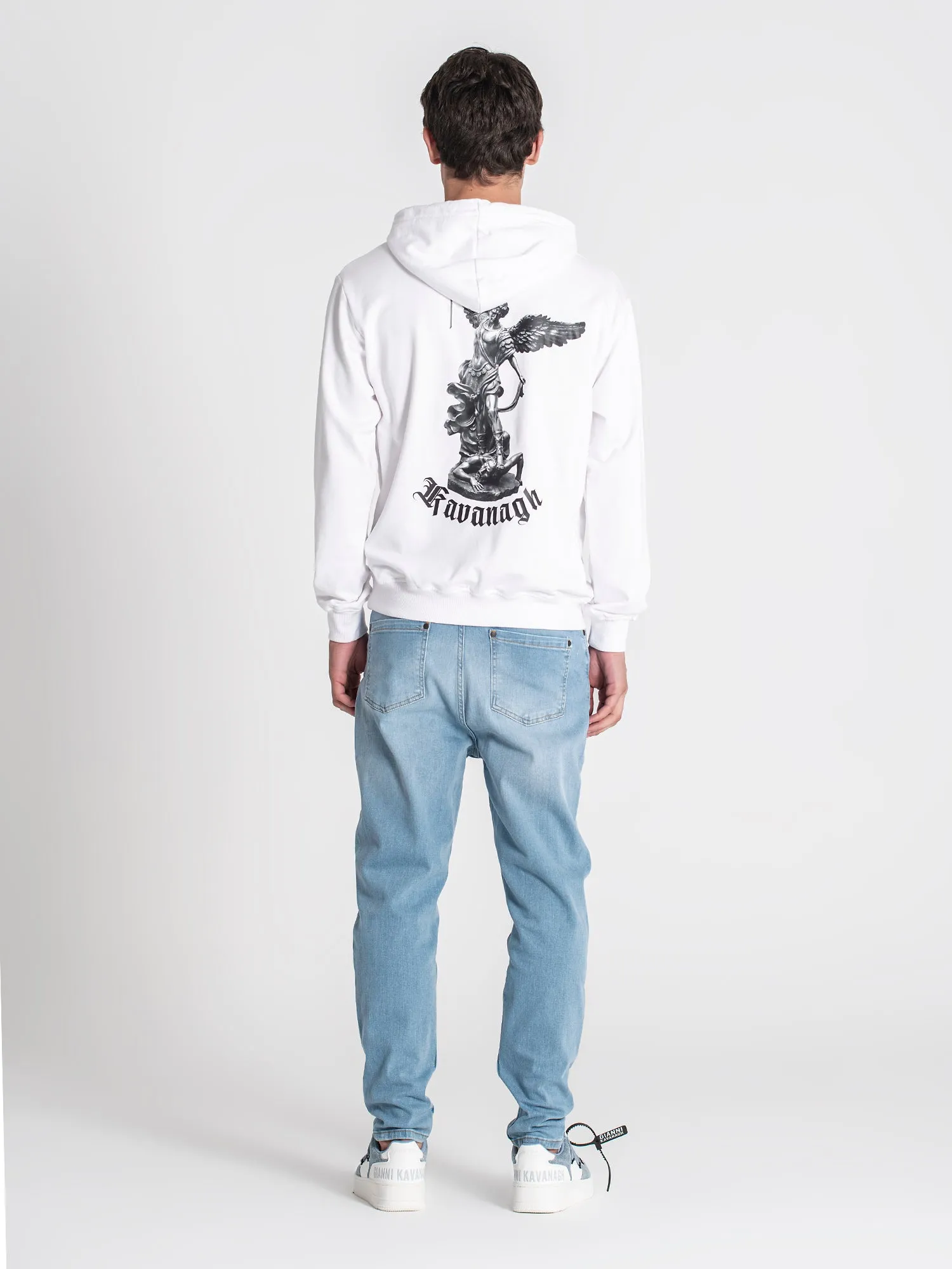 White Warrior Angel Hoodie