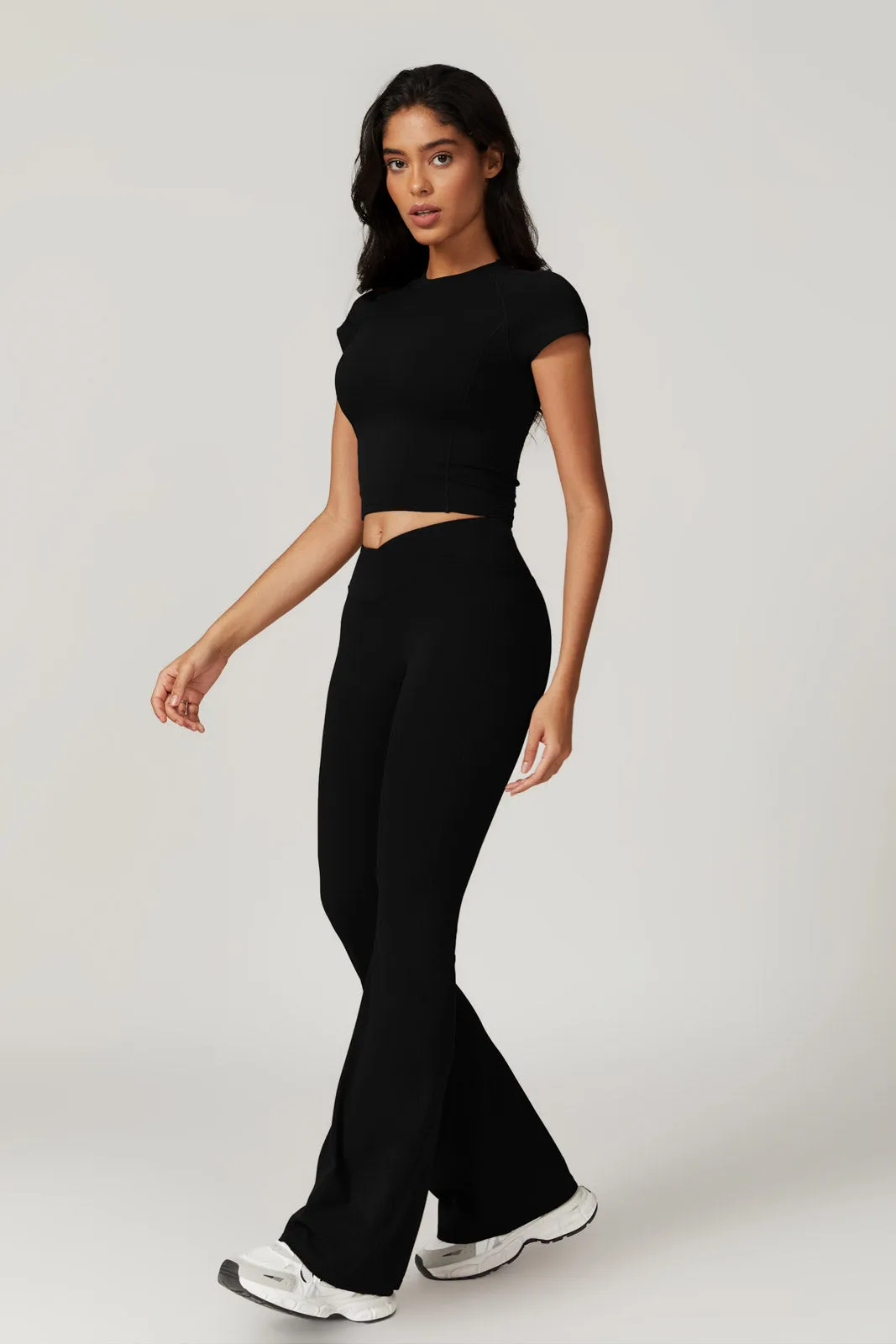 Zoe Top & Leggings Set - Black